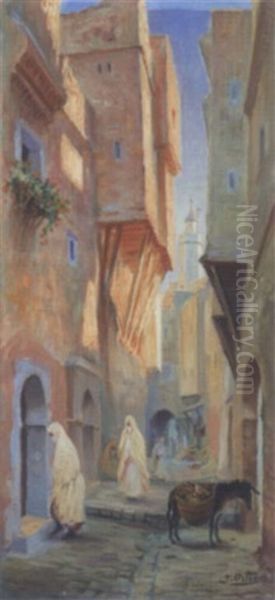 La Casbah D'alger Oil Painting by Jose Benito Ortega