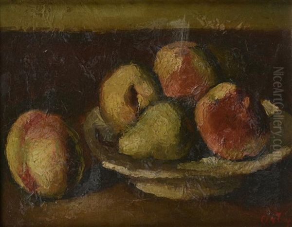 Nature Morte Aux Fruits Oil Painting by Manuel Ortiz De Zarate