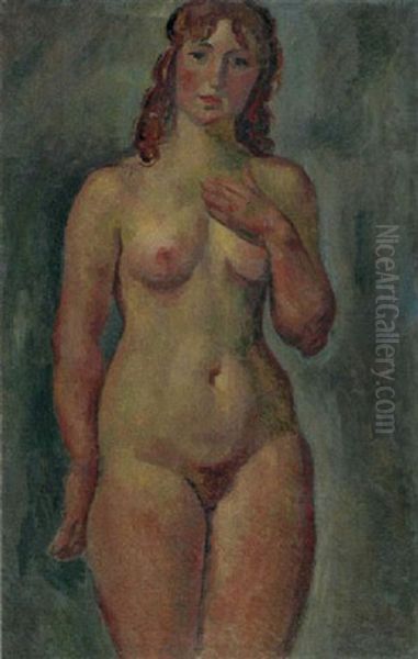 Nu Feminin Debout Oil Painting by Manuel Ortiz De Zarate