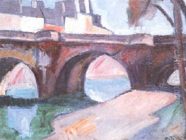 Le Pont Neuf Oil Painting by Manuel Ortiz De Zarate