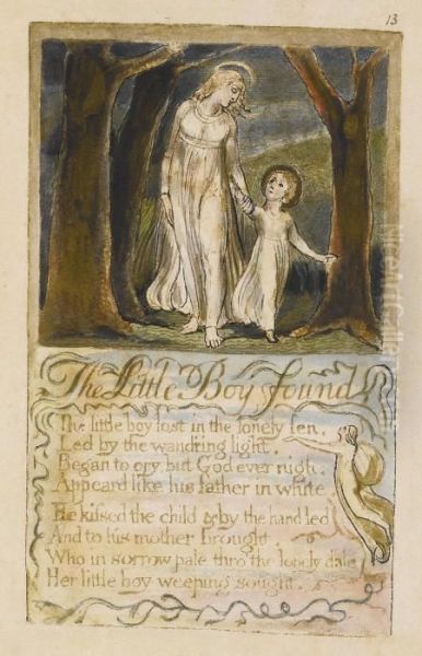 The Little Boy Found Oil Painting by William Blake