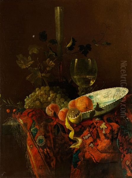 Prunkstillleben Oil Painting by Georgius Jacobus Johannes van Os