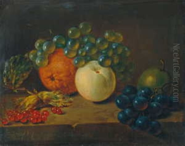 Fruchtestilleben Oil Painting by Georgius Jacobus Johannes van Os