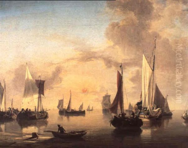 The Queen's Barge Oil Painting by Jan van Os