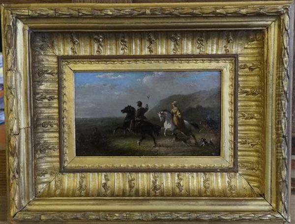 Chasse Au Faucon Oil Painting by Pieter Frederick Van Os