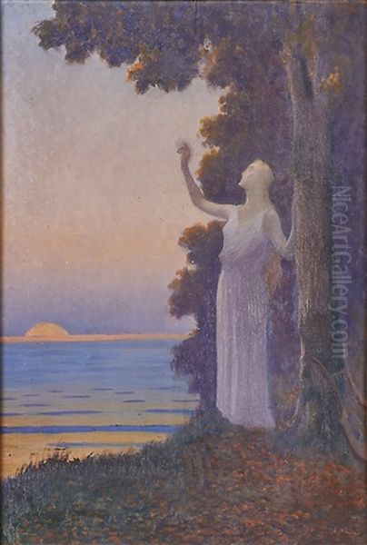 L' Invocation Au Soleil Oil Painting by Alphonse Osbert