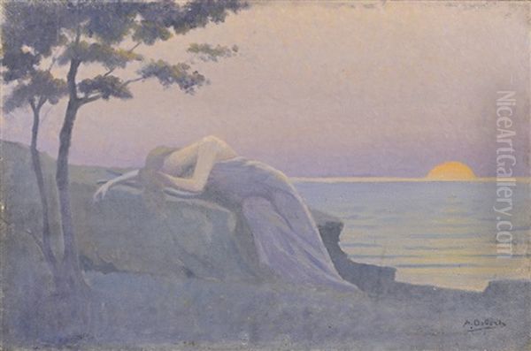 La Muse Endormie Oil Painting by Alphonse Osbert