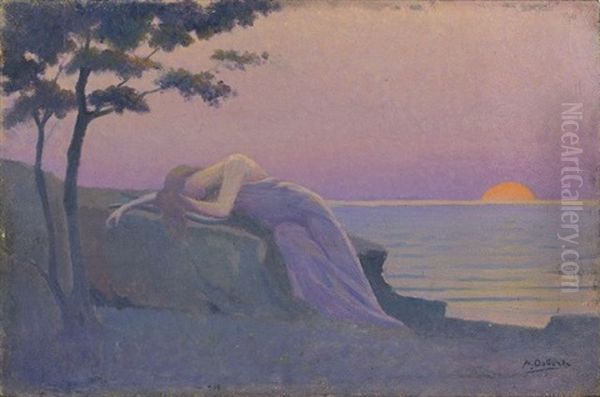 La Muse Endormie Oil Painting by Alphonse Osbert