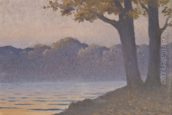 Paysage Au Crepuscule by Alphonse Osbert