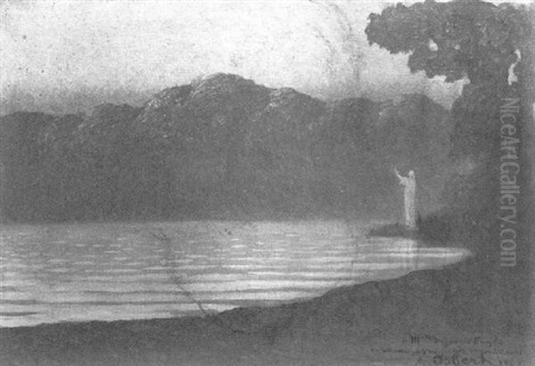 Un Coin De Reve Oil Painting by Alphonse Osbert