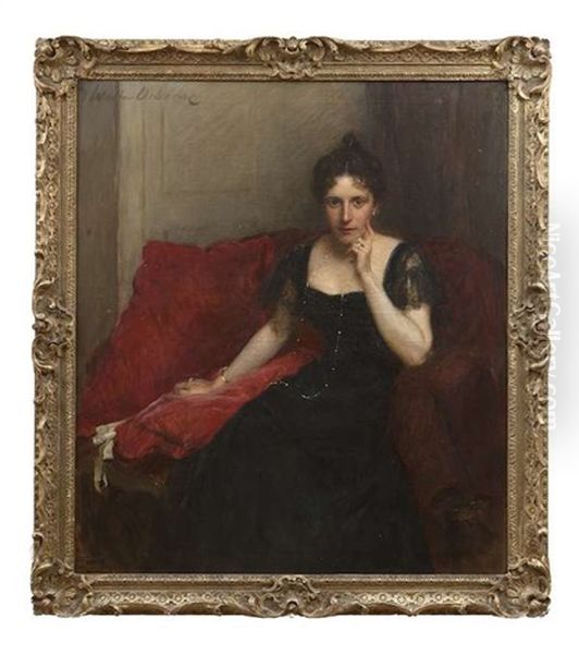 Portrait Of Mrs Meade Oil Painting by Walter Frederick Osborne