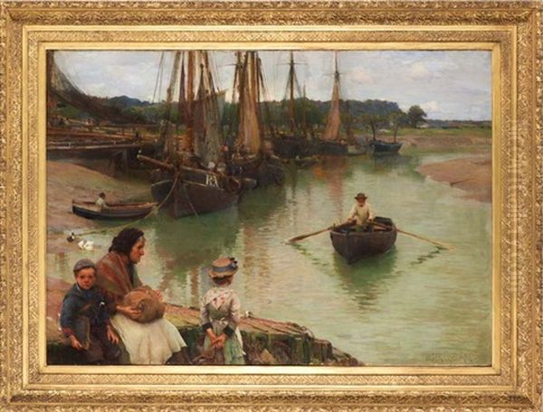 The Ferry Oil Painting by Walter Frederick Osborne