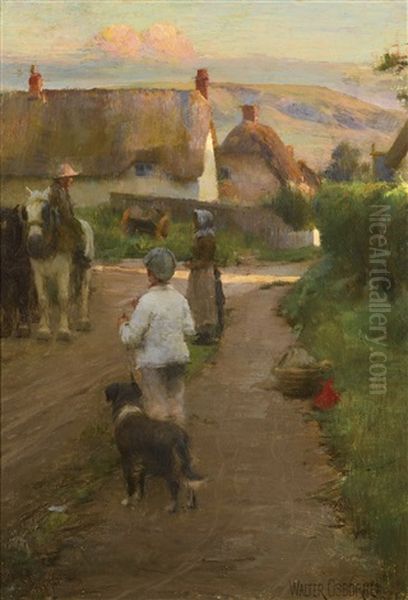 Loiterers Oil Painting by Walter Frederick Osborne