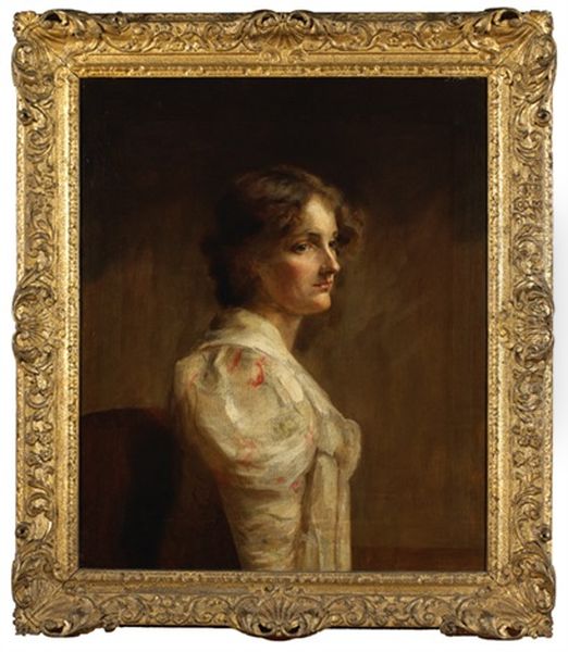 Portrait Of Eileen M. Le Poer Trench Oil Painting by Walter Frederick Osborne