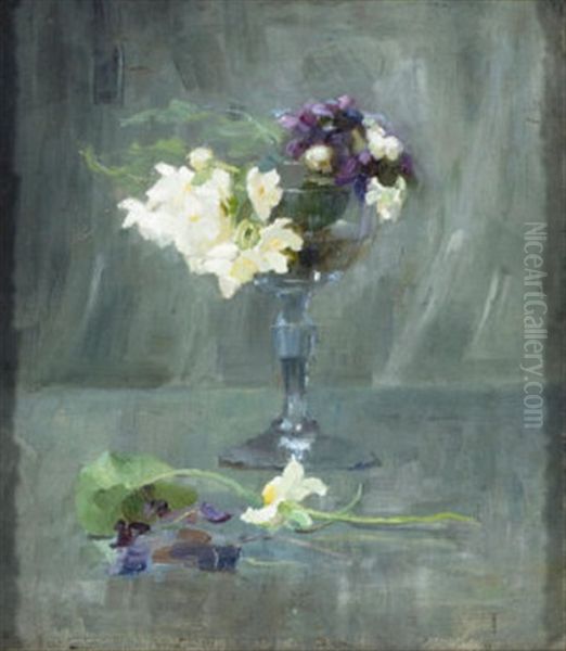 Still Life Of Flowers Oil Painting by Walter Frederick Osborne