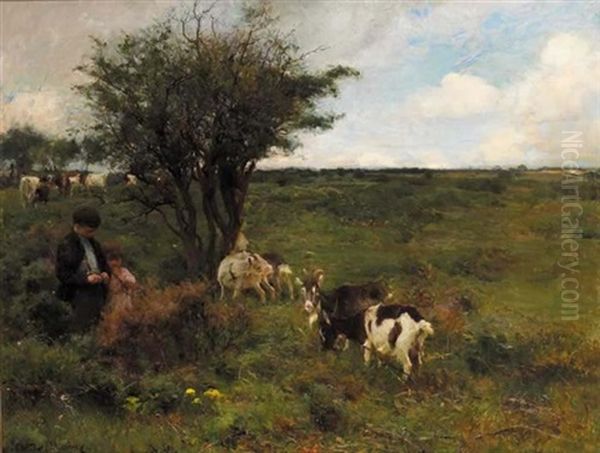 The Thornbush Oil Painting by Walter Frederick Osborne