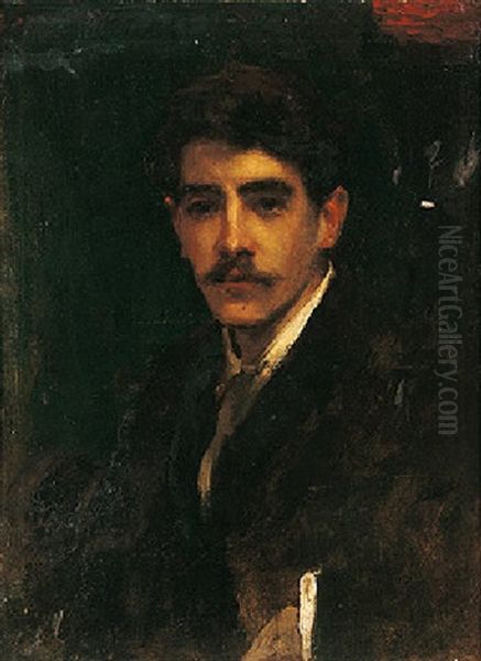 Portrait Of A Young Man Oil Painting by Walter Frederick Osborne