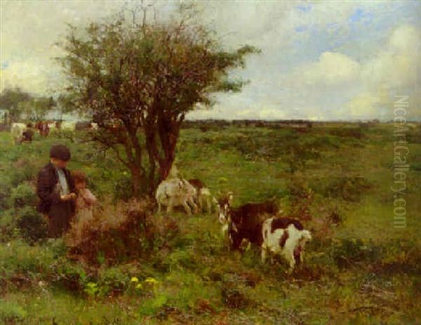 The Thornbush Oil Painting by Walter Frederick Osborne