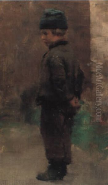 A Young Boy Oil Painting by Walter Frederick Osborne