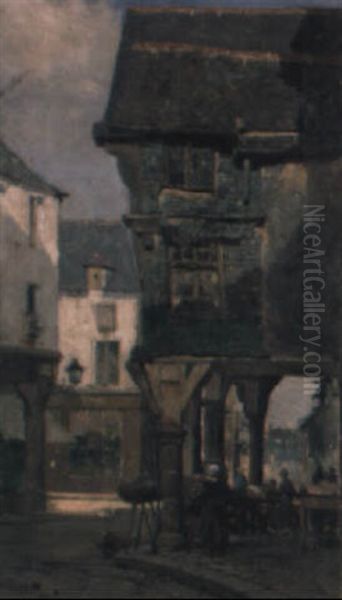 Street Scene, Quimperle Oil Painting by Walter Frederick Osborne