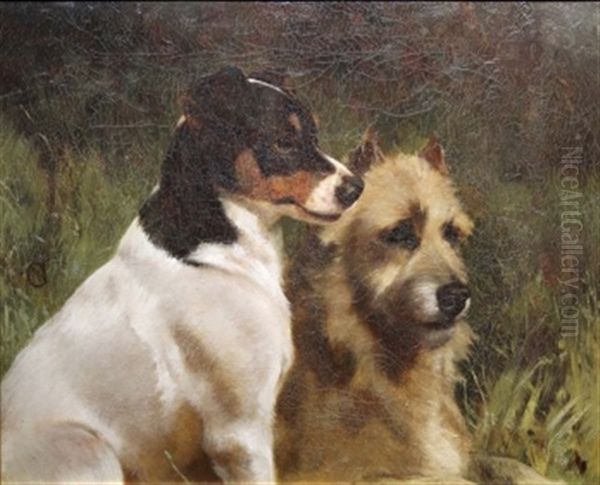 Dogs Oil Painting by William Osborne