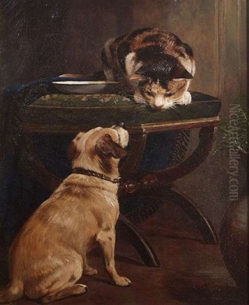 Let Us Be Friends Oil Painting by William Osborne