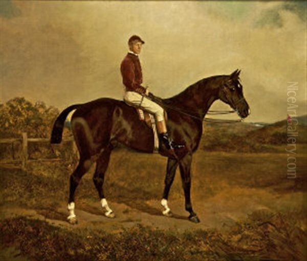 Tinder Box With Captain Lummie Harford, Scots Guards Oil Painting by William Osborne