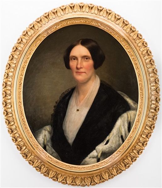 Portrait Of Lady Oil Painting by Charles Osgood