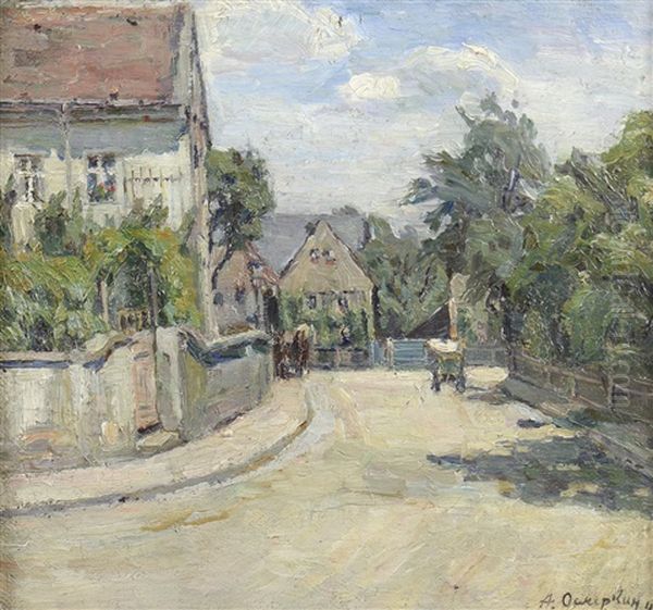 Route De Campagne A Odessa by Alexandr Aleksandrovich Osmerkin