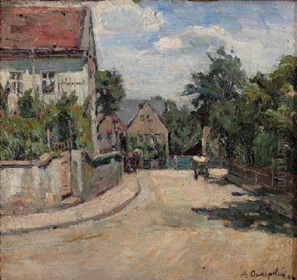 Country Road In Odessa by Alexandr Aleksandrovich Osmerkin