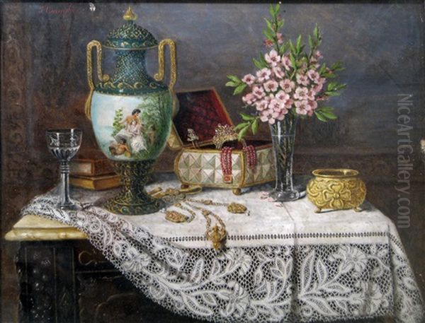 Still Life Oil Painting by Josefine Osnaghi