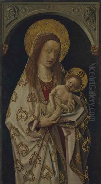 Vierge A L'enfant Oil Painting by Rodrigo de Osona the Elder