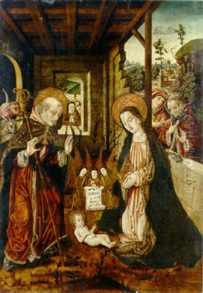 The Nativity Oil Painting by Rodrigo de Osona the Elder