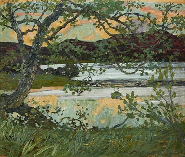 Var I Norrland Oil Painting by Helmer Osslund