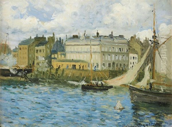 Le Havre Oil Painting by Helmer Osslund