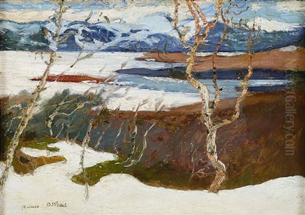 Motiv Fran Abisko Oil Painting by Helmer Osslund