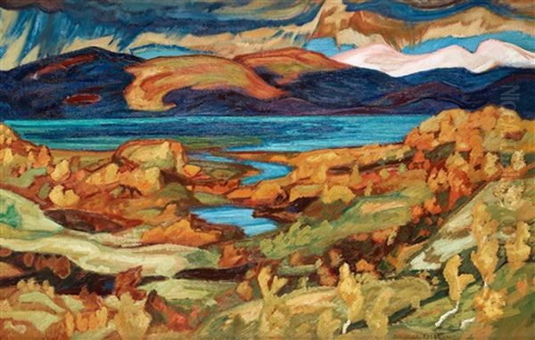 Host Vid Tornewoodsk Oil Painting by Helmer Osslund