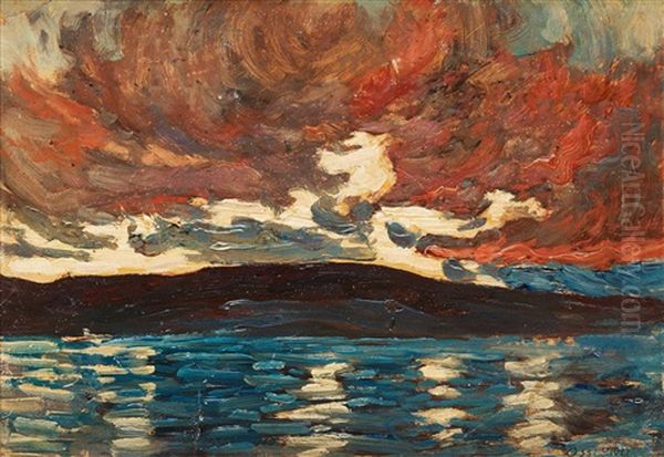 Brooding Skies Oil Painting by Helmer Osslund