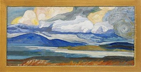 Vid Stora Sjofallet Oil Painting by Helmer Osslund