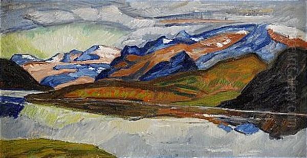 Pa Vag Till Stora Sjofallet Oil Painting by Helmer Osslund