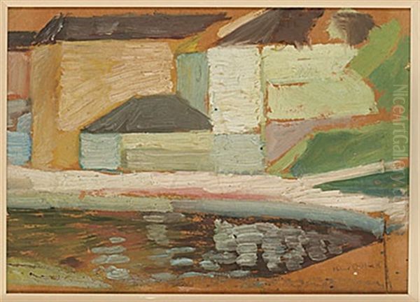 Spanska Husgavlar Oil Painting by Helmer Osslund