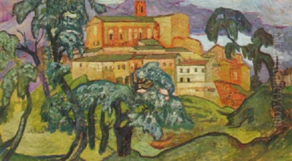 I Stadens Utkant, Siena Oil Painting by Helmer Osslund