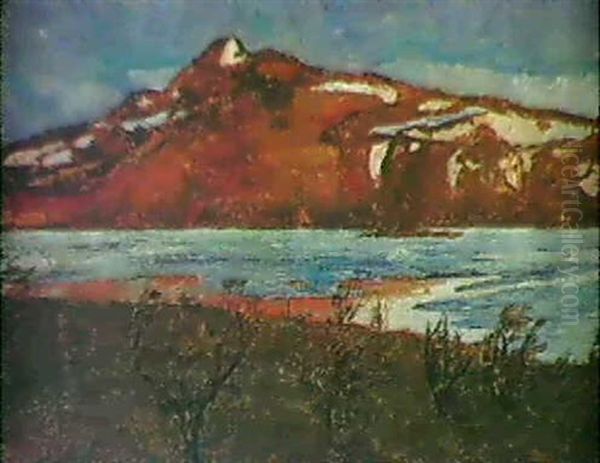 Forsta Snon, Kirunavaara, Midsommarnatt Oil Painting by Helmer Osslund