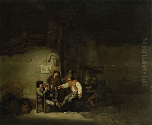 Im Wirtshaus Oil Painting by Adriaen Jansz van Ostade