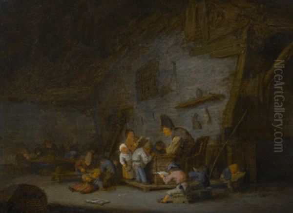 The Classroom Oil Painting by Adriaen Jansz van Ostade