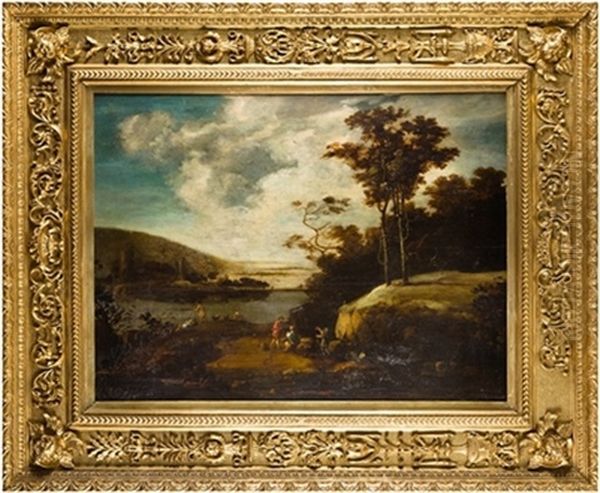 Paisaje Con Figuras Oil Painting by Adriaen Jansz van Ostade