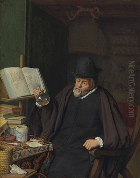 An Apothecary In His Study Oil Painting by Adriaen Jansz van Ostade