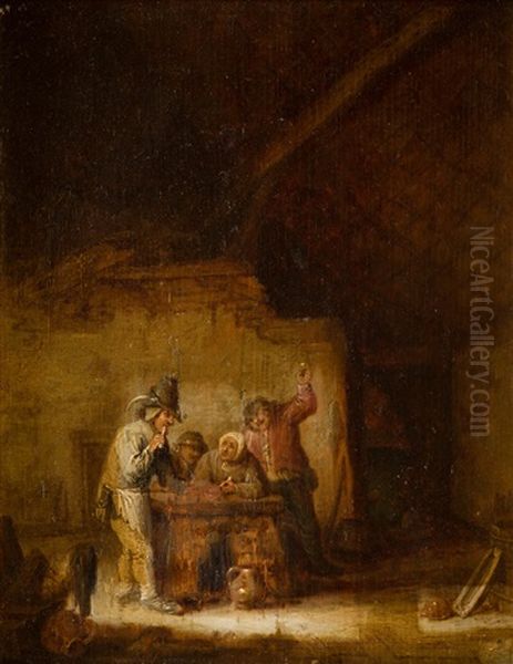 Escenas De Taberna (2 Works) Oil Painting by Adriaen Jansz van Ostade