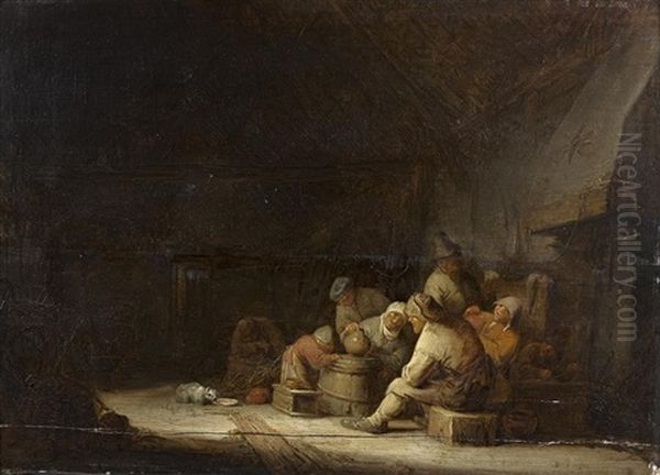 Interieur De Ferme by Adriaen Jansz van Ostade