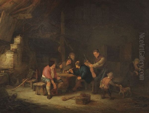 Ein Geiger Unter Bauern by Adriaen Jansz van Ostade